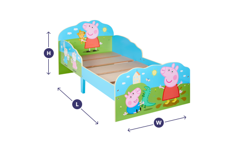 Peppa Pig Toddler Bed Frame With Storage Dreams